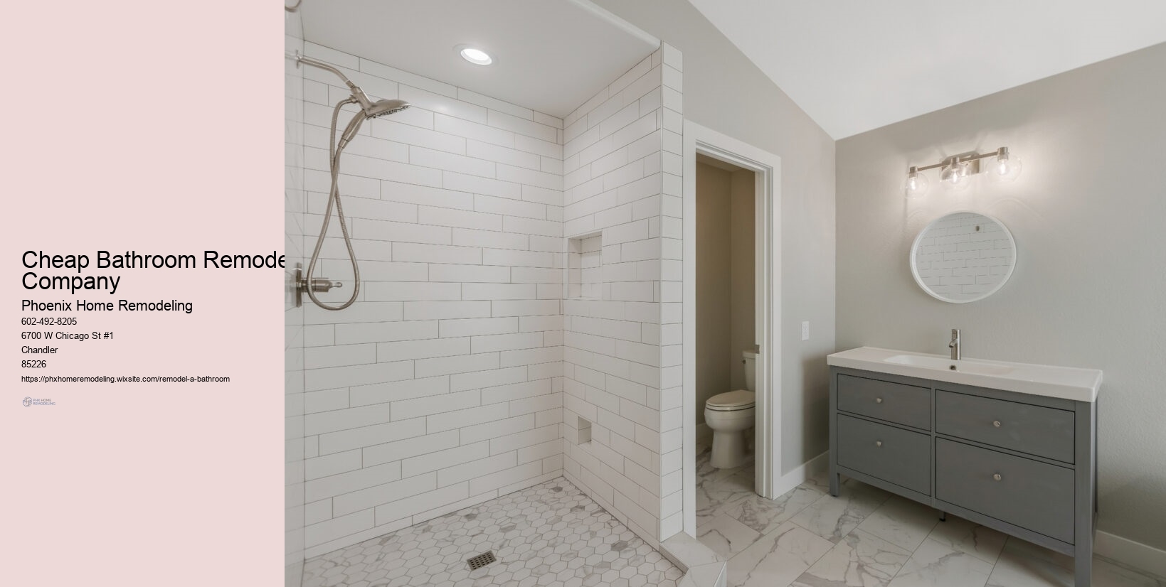 Cheap Bathroom Remodel Company